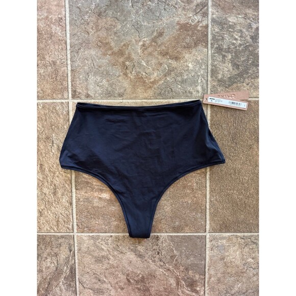 Skims Fits Everybody High Waisted Thong Onyx Size XL - Picture 3 of 9